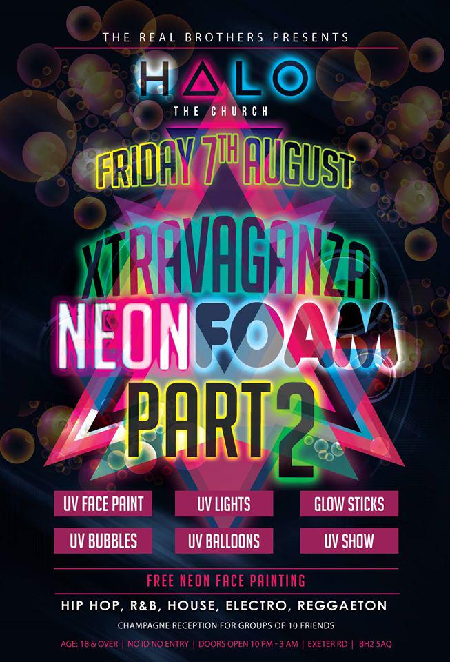 halobournemouth's tweet photo. This Friday ►► F O A M   P A R T Y
EXTRAVAGANZA return for a HUGE night of FOAM &amp; UV
Special Drinks Deals ALL NIGHT! http://t.co/4NxXabbSFA