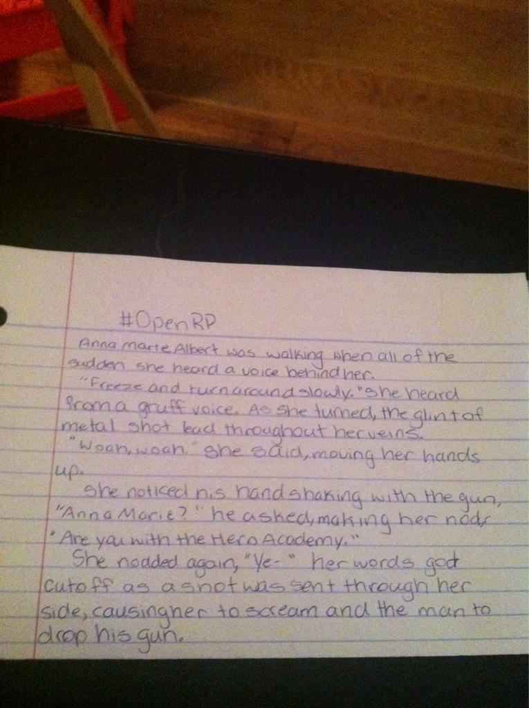 #OpenRP,low phone battery,it's why I wrote it on paper.