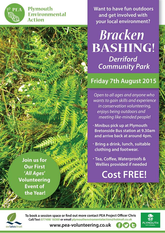 PEA_volunteer's tweet image. Check out the article about PEAs event this friday #brackenbashing plymouthherald.co.uk/Community-save…