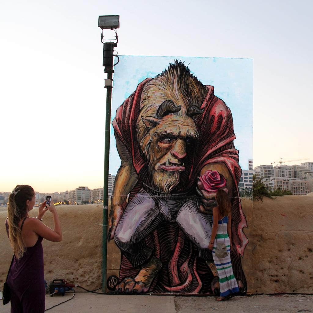 "...and the Beast" Malta Street Art Festival 2015
#wd_wilddrawing #wilddrawing #wdstreetart