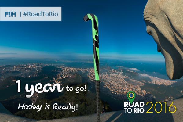 FIH_Hockey's tweet photo. .@Rio2016_en Hockey is ready! #1YearToGo. Nations already qualified: http://t.co/swfhnfhEmN. #RoadToRio #Rio2016 http://t.co/4YLYSp4zWf