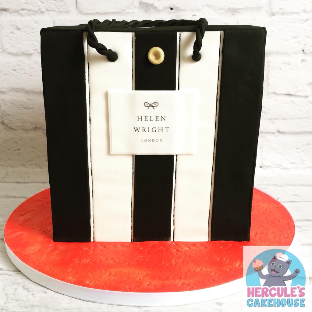 Bag or cake? Based on the beautiful packaging design of Anya Hindmarch. Happy birthday, Helen! 