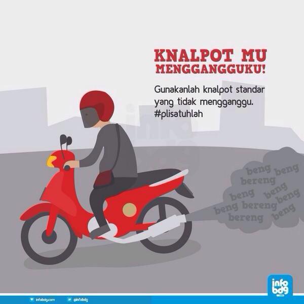 infobdg's tweet photo. Ya ampun! Hari gini masih ada yg pake knalpot bising? Ganggu banget deh... #plisatuhlah http://t.co/IJpw8nj7sW
