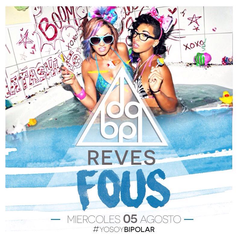 bipolar_gdl's tweet photo. Esta noche REVÉS FOUS nos pone a bailar toda la noche ! 

Reservaciones con nuestros PRs #yosoybipolar #bipolargdl http://t.co/PGSh7gGQAt