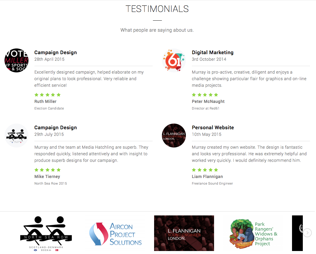MediaHatchling's tweet photo. No.1 Priority: #customerexperience. Here's what our customers have said about us... http://t.co/KE3fd8iNwJ