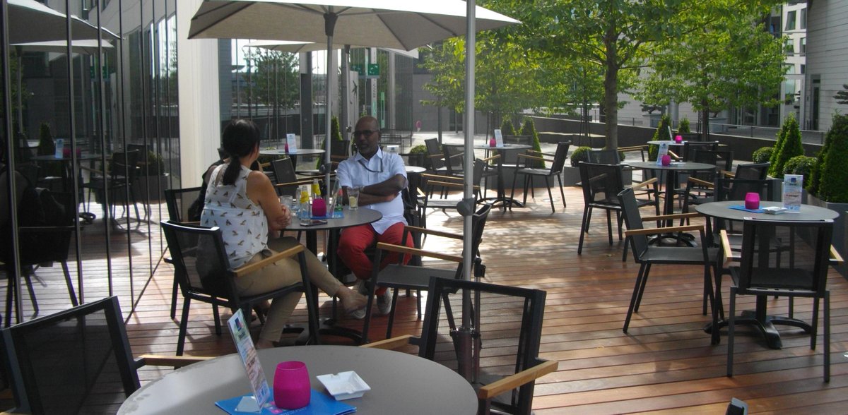 Surprise! We have a brand new #terrace where you can now enjoy #paninis, flame-grilled #tarts and #focaccias! 😀 🍴