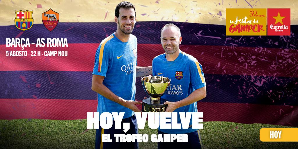 FCBarcelona_es's tweet photo. ¡Hoy vuelve el mejor espectáculo al Camp Nou! 
BARÇA - AS ROMA. Compra tus entradas aquí: http://t.co/RuAxPXPweD http://t.co/Ye4qln9yvD