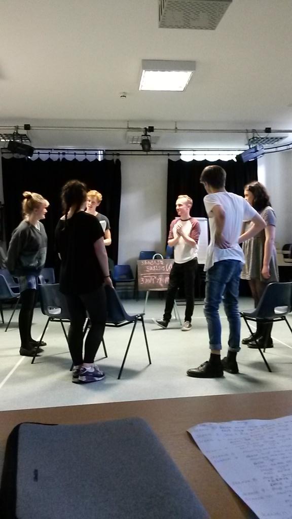 FACADE_edfringe's tweet photo. 'Gooday Bruce' #dramawarmups #Facade #WTFringe http://t.co/6IJPYL3mF3