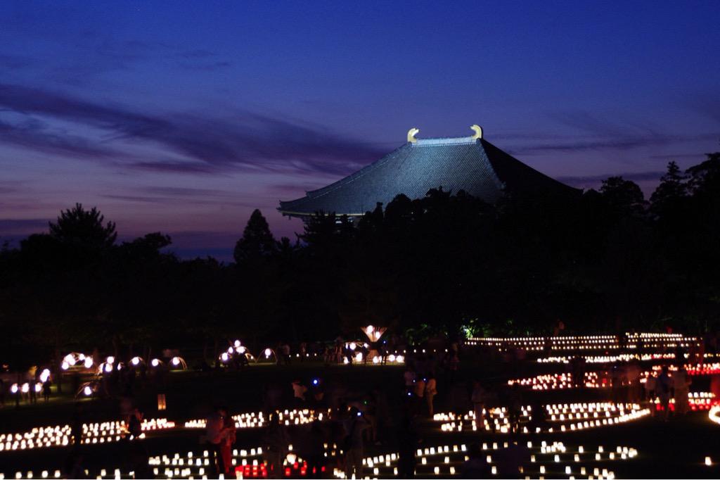 春日大社 中元万燈籠と東大寺 万燈供養会 Togetter