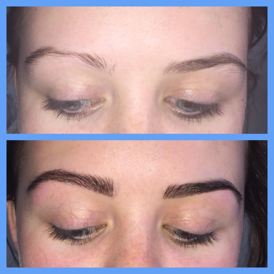 Before &amp; After BBD brow extensions. #bbdbrows