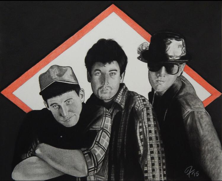   Happy Birthday to Adam Yauch, aka MCA!  Hand drawn in charcoal. 