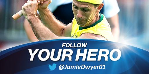 Love sport, love hockey? Follow your #hockeyheroes to get the best insights in what they are up to! <a href="/JamieDwyer01/">Jamie Dwyer</a>