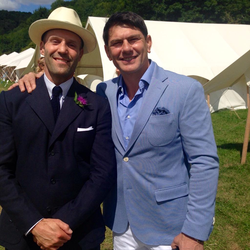 Great to catch up with my old pal Jason Statham @ Guy Ritchies wedding. Jason competed in 1990 Commonwealth Games