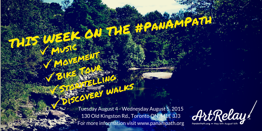 TCTrail's tweet image. Plans for today? Join University of Toronto students in celebrating the #PanAmPath #ArtRelay