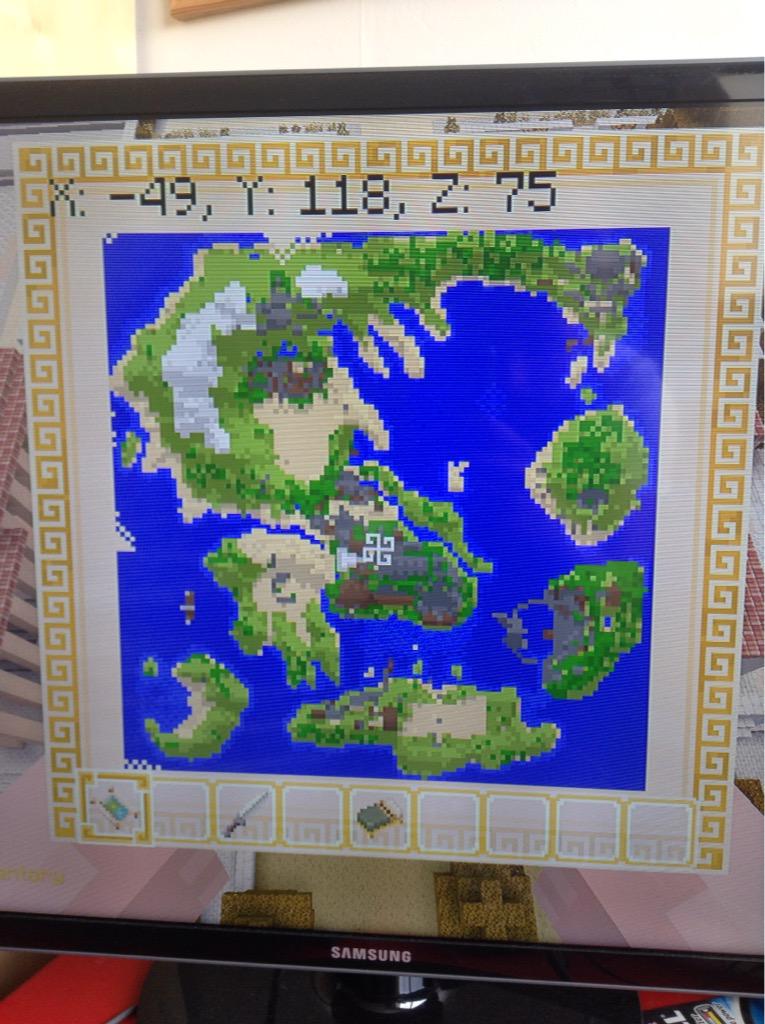 minecraft greek mythology map