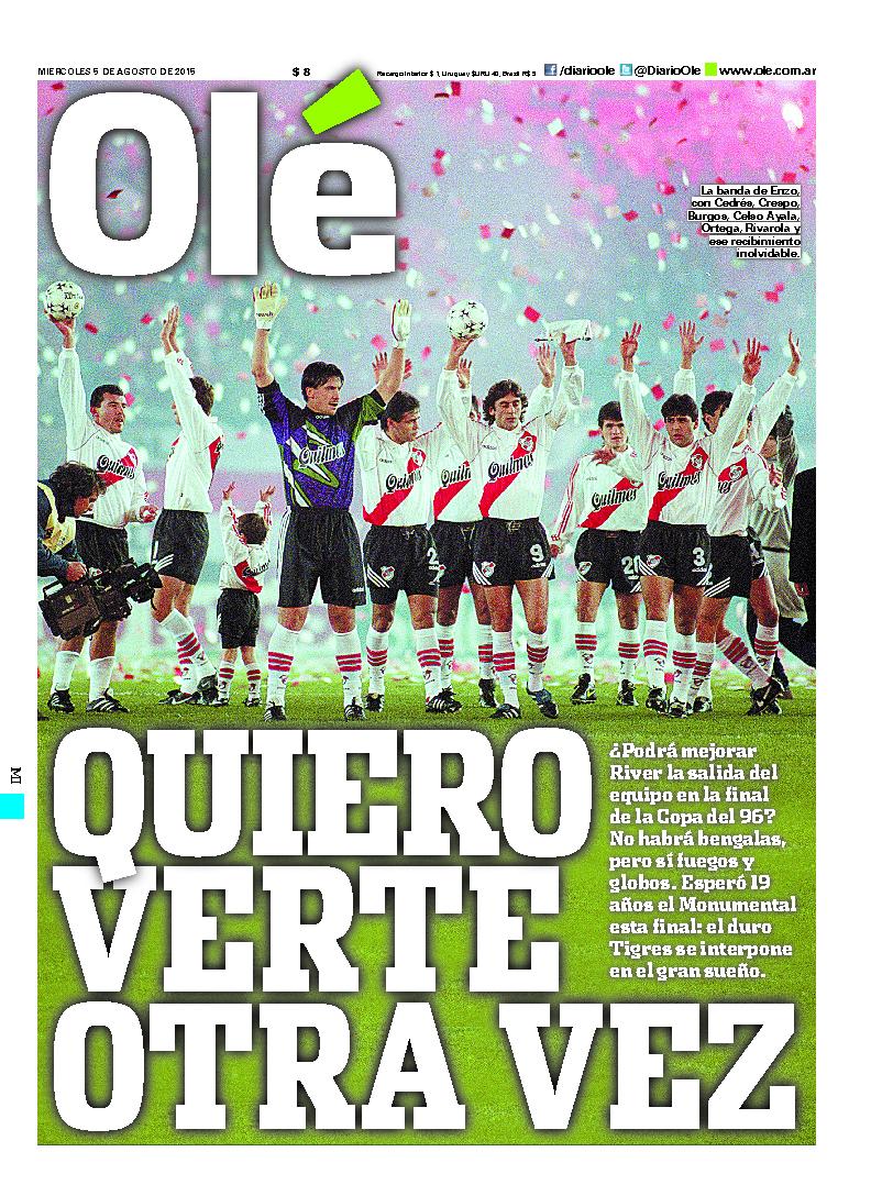 DiarioOle's tweet photo. Esta es #LaTapaDeOle de hoy ▶ http://t.co/0D5aZMBv84