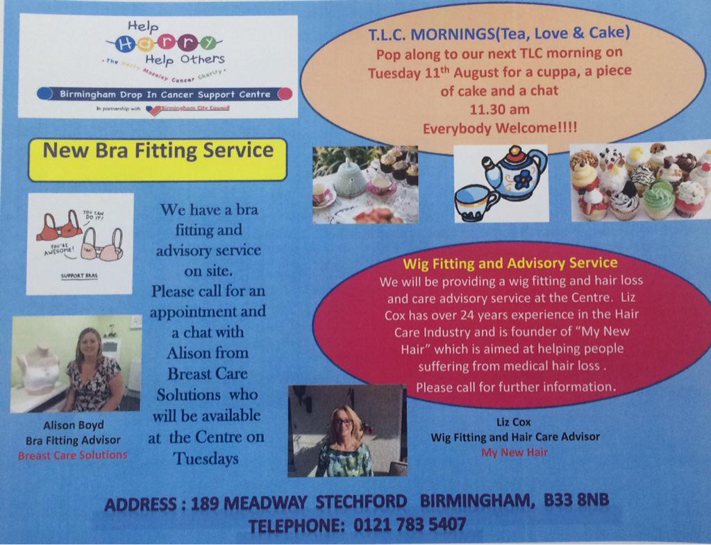 harry_moseley's tweet photo. New services available at our #DropInCancerSupportCentre #bham http://t.co/jLyqYcHtM1