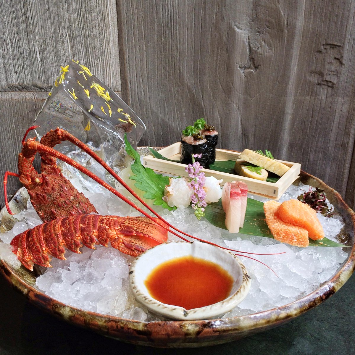 We've updated our premium tasting menu to include this #sashimi platter with <a href="/TristanLobster/">Tristan Lobster</a> sashimi and eel tamago