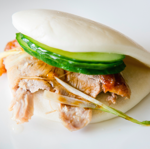 NTDCulinary's tweet photo. #TBT to chef Zhizhao Luo's Roast Duckskin Bao for the @TasteAsiaNYC Dinner Banquet at the James Beard House http://t.co/EwkyHDKtpk