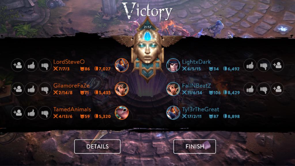 _tdavis1's tweet photo. This is what happens when you have a good support Catherine👌 @vainglorygame @ShatterTheVain http://t.co/Imebwrm2Pm