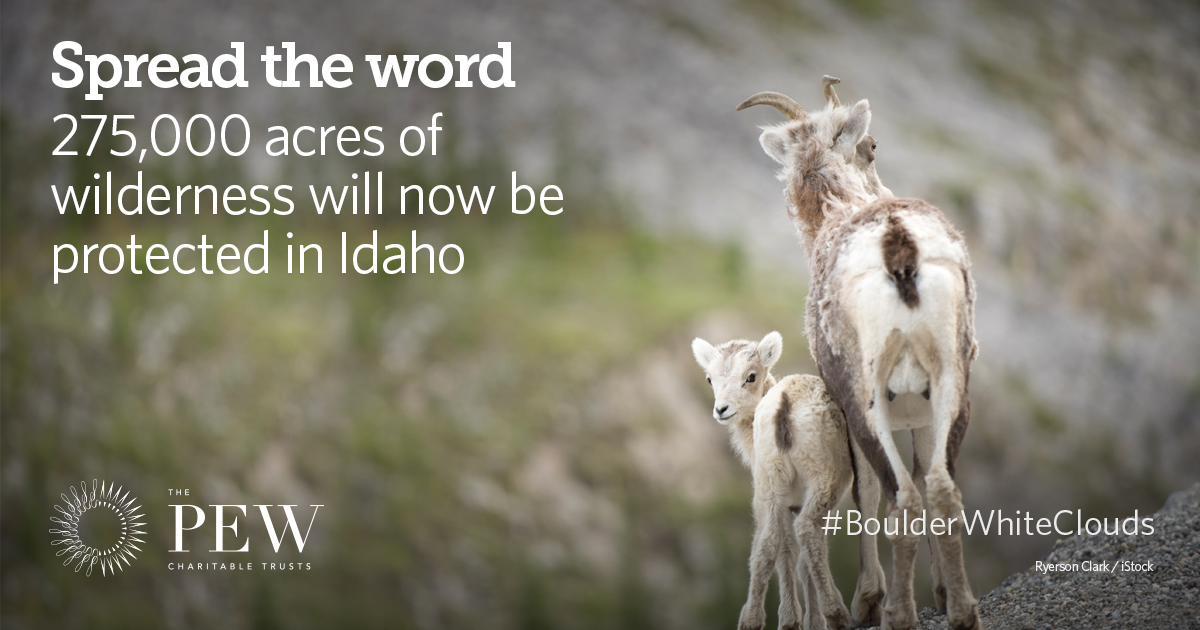 pewenvironment's tweet photo. Big win for wilderness—Congress votes to protect ID’s #BoulderWhiteClouds http://t.co/RXBkq9euWn http://t.co/YDeYfRGp5H