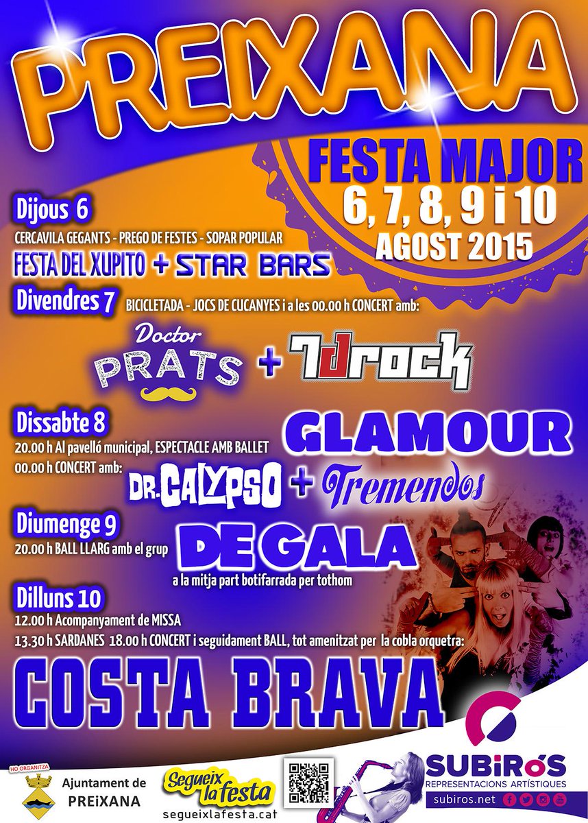 Molt bones Festes Majors a GOLMÉS, PREIXANA, OSCA, ST SALVADOR, TAVASCÀN, ANDANÍ, BAÉN, V...! facebook.com/14176564451487…