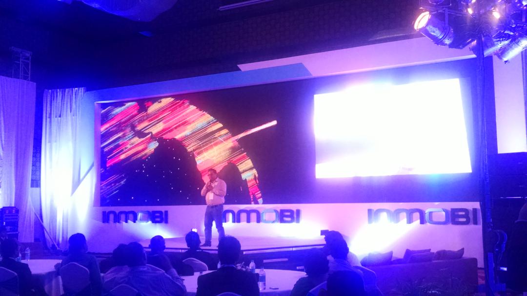 InMobi's tweet photo. "This isn't advertising, this is Commerce democratized for the smallest merchants" says @vijayshekhar http://t.co/M8Fla8B6yO