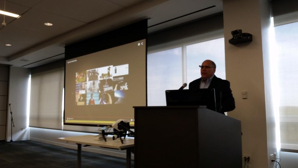 TechBreakfast's tweet photo. Sean Tibbetts #CyberTimez presenting Cyber Armz, Earz & Eyez at NoVA @TechBreakfast http://t.co/3p5oSngfUh