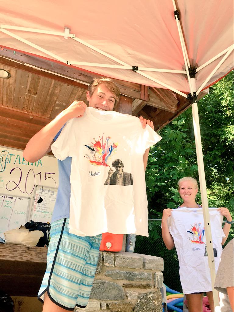 LaurHen1's tweet photo. buy my bff @henry_wolgast 's band tshirt so he doesn't have to record his next record in a shed!!! #alexbessen #AirEz http://t.co/ib9XbqNcFc