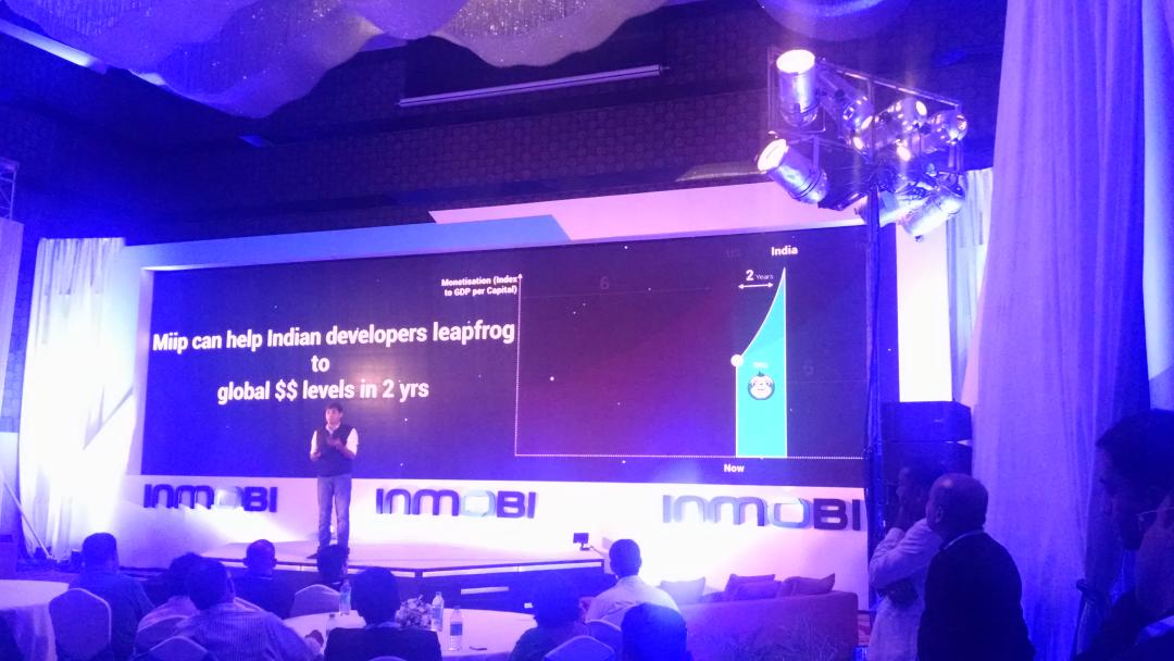 InMobi's tweet photo. #MiipForIndia will help India developers leapfrog to global $$ levels in 2 yrs, with user-first exp. #monetization http://t.co/n648fjzgVV
