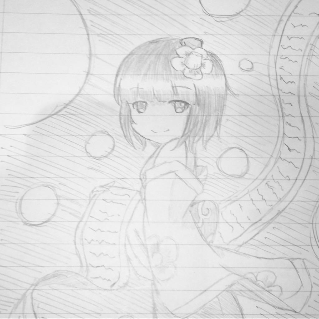 #深夜の真剣お絵描き60分一本勝負 
合間を縫ってちゃちゃっと阿求です
最近ワンドロ参加率が悪すぎる... 