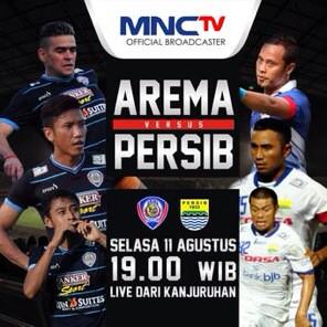 RETWEET! Arema Vs PERSIB | Selasa 11 Agustus 2015 Pkl 19.00 WIB | Std kanjuruhan Live MncTV