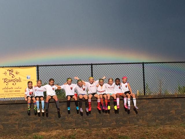 loudounsc's tweet photo. Somewhere under the rainbow? Last night at practice. #06GRed http://t.co/G2ytB7kWqF