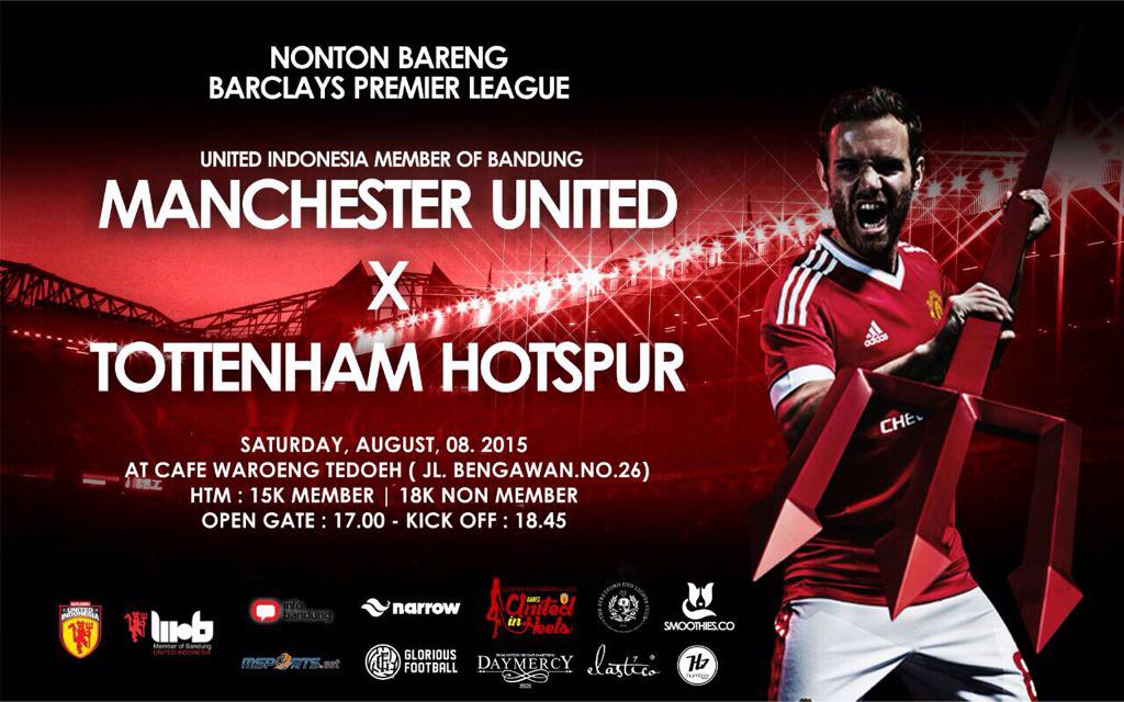MoB_UnitedDaci's tweet photo. NOBARKEUN!"@UtdIndonesiaBDG: #NobarMoB MUFCxSpurs Saturday,Aug 8 2015 @waroengtedoeh HTM 15k/18k KO 18.45. Join us! http://t.co/vO30GwQ22r"