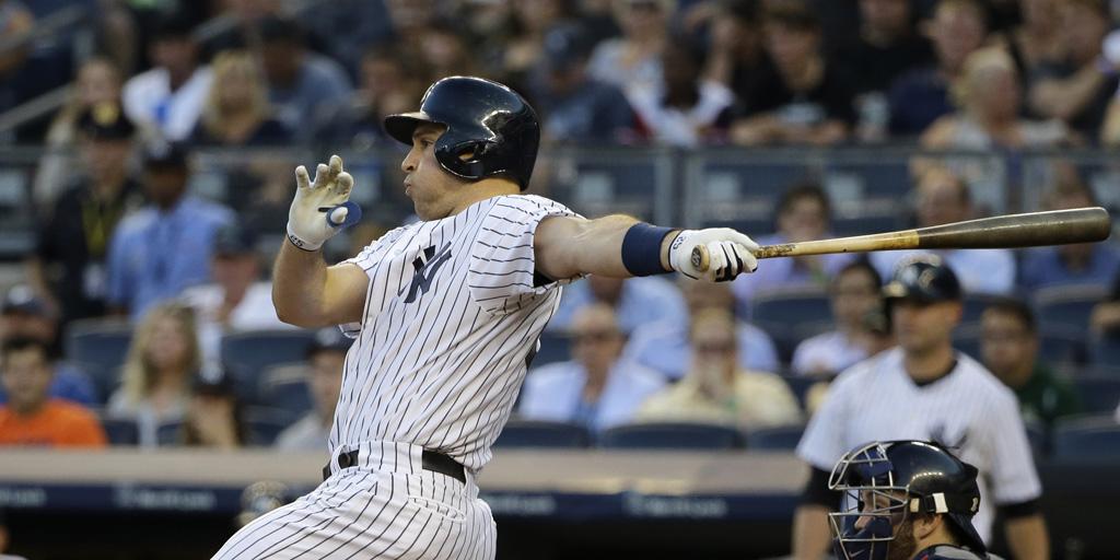 Yankees's tweet photo. The #Yankees have posted a .917 OPS in the first inning this season. #PinstripePride http://t.co/gxswyLJBx1
