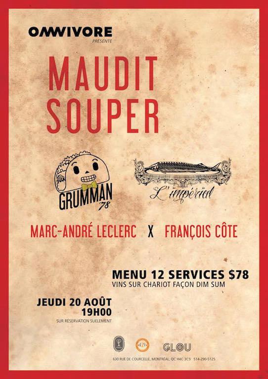 .<a href="/Grumman78/">Hilary McGown</a> collaborates with <a href="/Francoiscook/">François Côté</a> from L'Impérial for <a href="/OmnivoreWorld/">Omnivore Food Festival</a> Maudit Souper tinyurl.com/o4vffgo