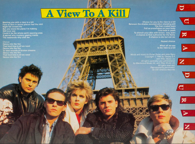 Duran Duran This Week S Tbt Courtesy Of Star Hits Magazine The Lyrics To A View To A Kill And Poster For Your Wall Http T Co Rwirmg7n0q