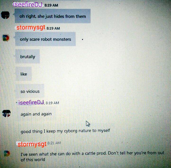 cookeeeemonster's tweet photo. So this conversation just happened in class this AM. Hah! I can't even! #BestFriendsEver #cookeeLOVE #AMshenanigans http://t.co/SwdfOf2IOd