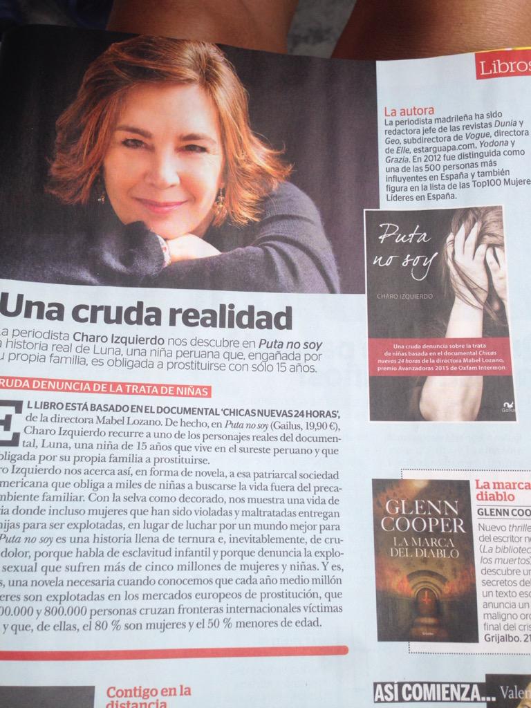 CharoIzquierdo's tweet photo. Regalazo del día. Mi novela #putanosoy recomendada por la revista @mia_revista Gracias @JFPEDRAZUELA http://t.co/DxNubIofhF