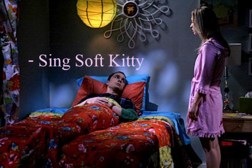 Face1less's tweet image. I'll Sing Soft Kitty ... 

#BeComfortingIn4Words