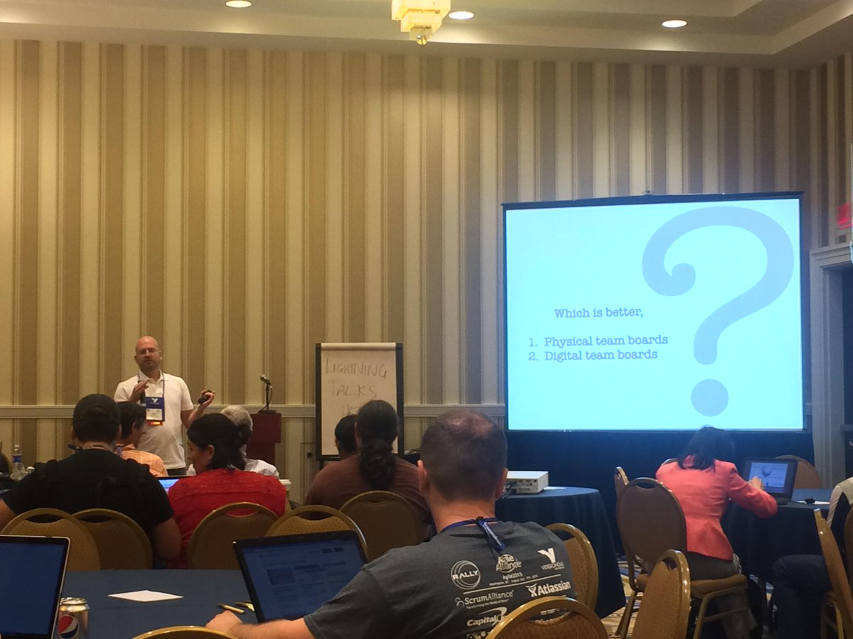 martincronje's tweet image. Good lighting talk by @KevinTrethewey on the #SpineModel at #Agile2015. Check the full talk on Friday at 9:00.