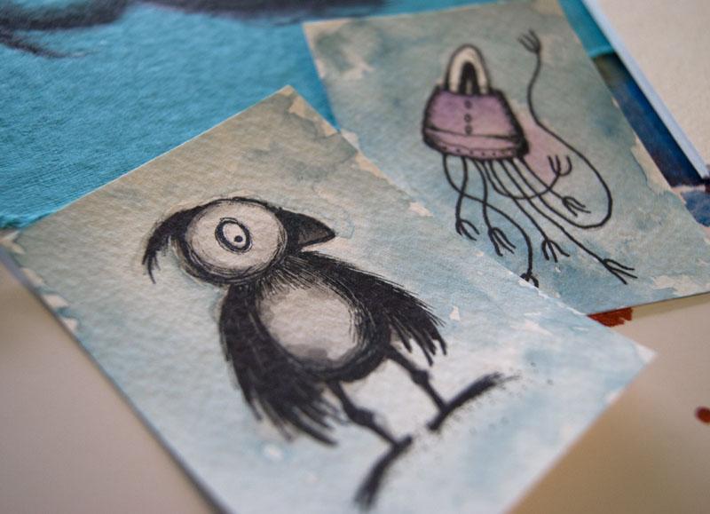 TheTwistedLoop's tweet image. Sent to us from @TheInkyOctopus thanks for always making beautiful art! #art #illustration #comics #webcomic #birds