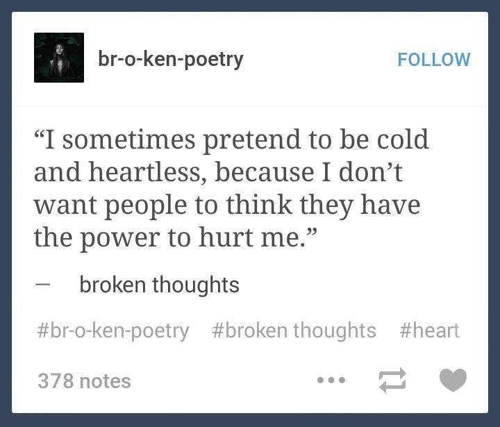 But in reality I'm so fragile someone could touch and I would break