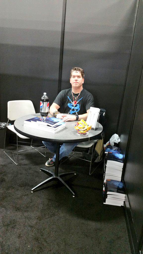 jaysonstreet's tweet photo. I'm book signing all day at the @PwnieExpress meeting room #BlackHat  stop by to buy a book &amp; #AwkwardHugging :-) http://t.co/tf5T45Dx1D