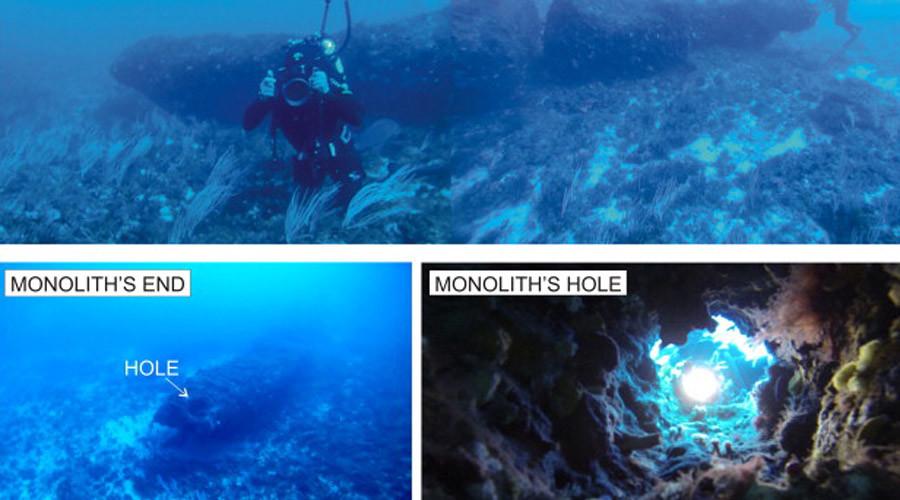RT_com's tweet photo. Rock of ages: Man-made 10,000yo monolith found off Italian coast http://t.co/jtkAgAwIVi http://t.co/zbpzLbgOuS