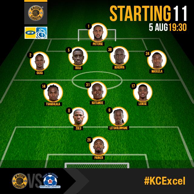 Kaizer Chiefs On Twitter Starting Line Up Kcexcel Mtn8 Http T Co 3kd2xanrfb