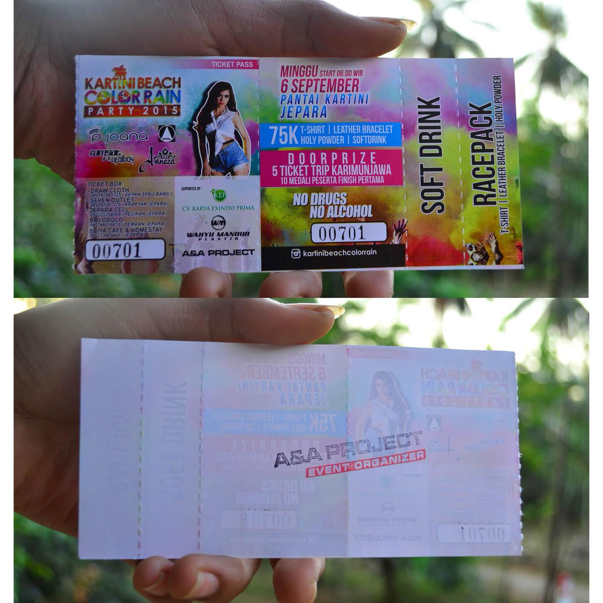 VisitJepara's tweet photo. Sudah punya tiket #KartiniBeachColorRain belum? Buruan dapatkan! Karena pada event kali ini, dijamin #PECAH! #VJads http://t.co/DkPWBT0LJK