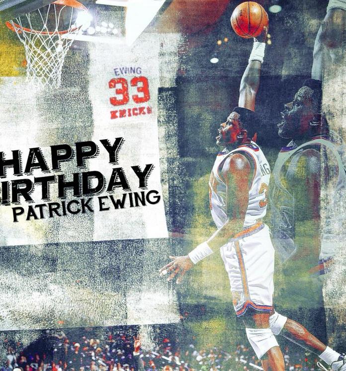 Happy to former Patrick Ewing 