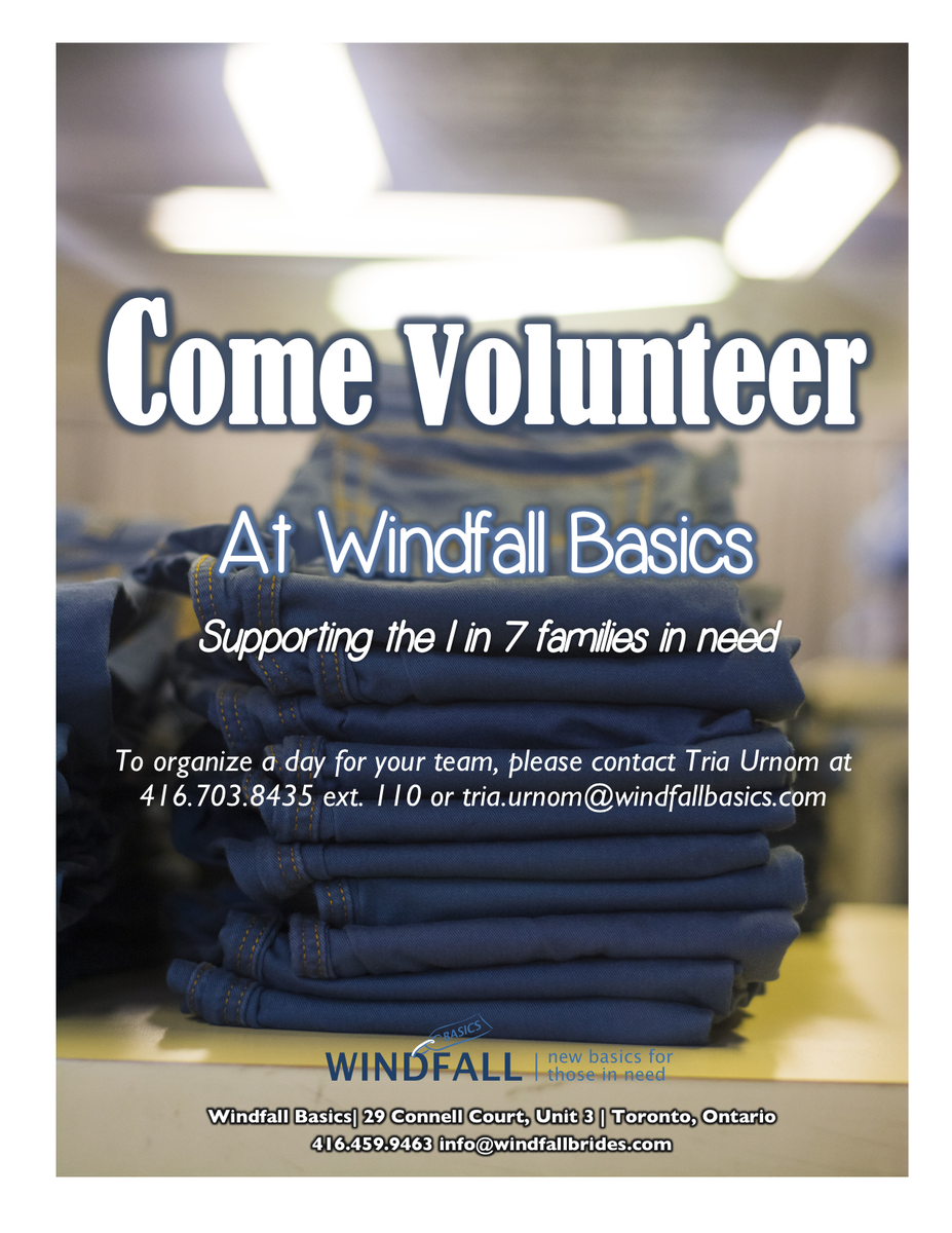 WindfallBasics's tweet photo. Want to give back to the 1 in 7 families living in poverty? Come #volunteer w/ us &amp; give back to those in need. http://t.co/XptUBPH1Pb