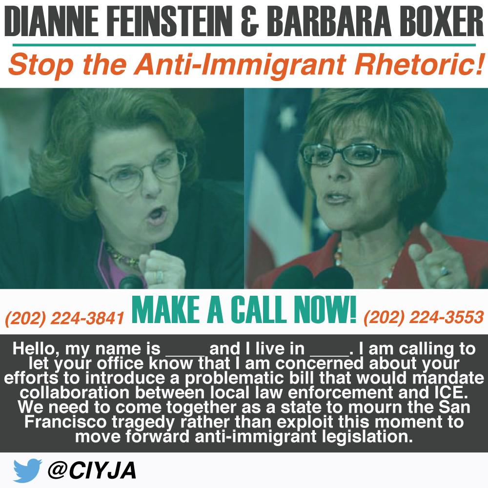 Edna_SoLA's tweet photo. @SenFeinstein @SenatorBoxer stop the anti-immigrant rhetoric! #notyourscapegoat #ICEoutofCA #not1more #rejectPEPcomm http://t.co/5rmkqzxSGf
